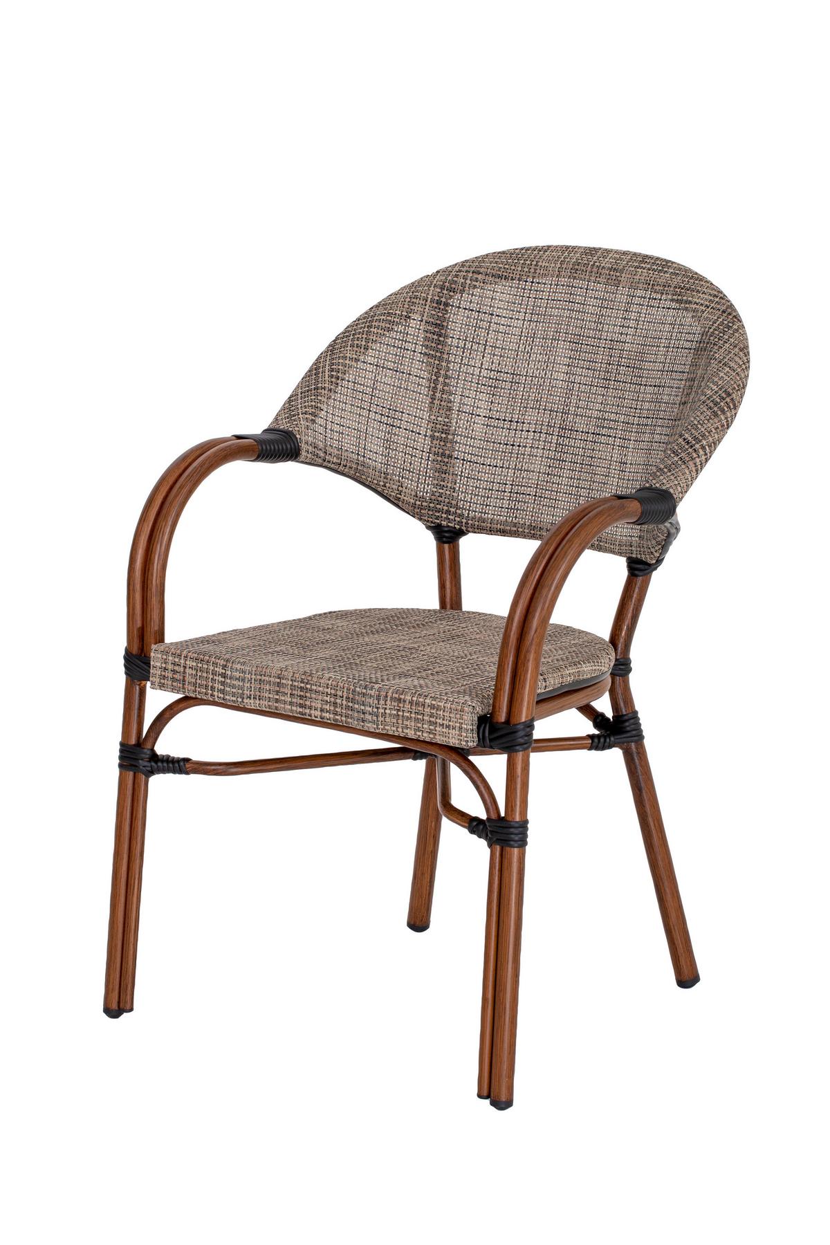 Set Za Balkon Maui, Peščene Barve, 3-Delni Set - bež/peščene barve, Basics, kovina/tekstil (70/74cm) - Gardenson