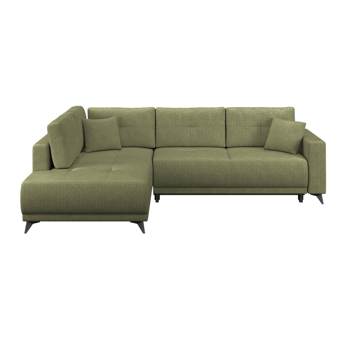 Kutna Garnitura Texas - zelena/crna, Konvencionalno, drvo (203/259cm)