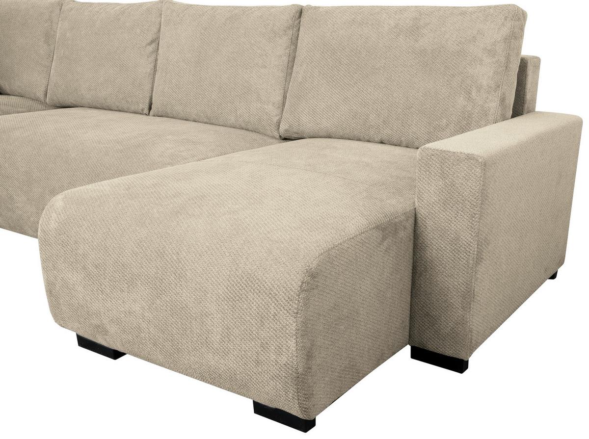Canapea modulara VERONICE - albastru/bej, Trend, textil (171/313/141cm) - Modern Living