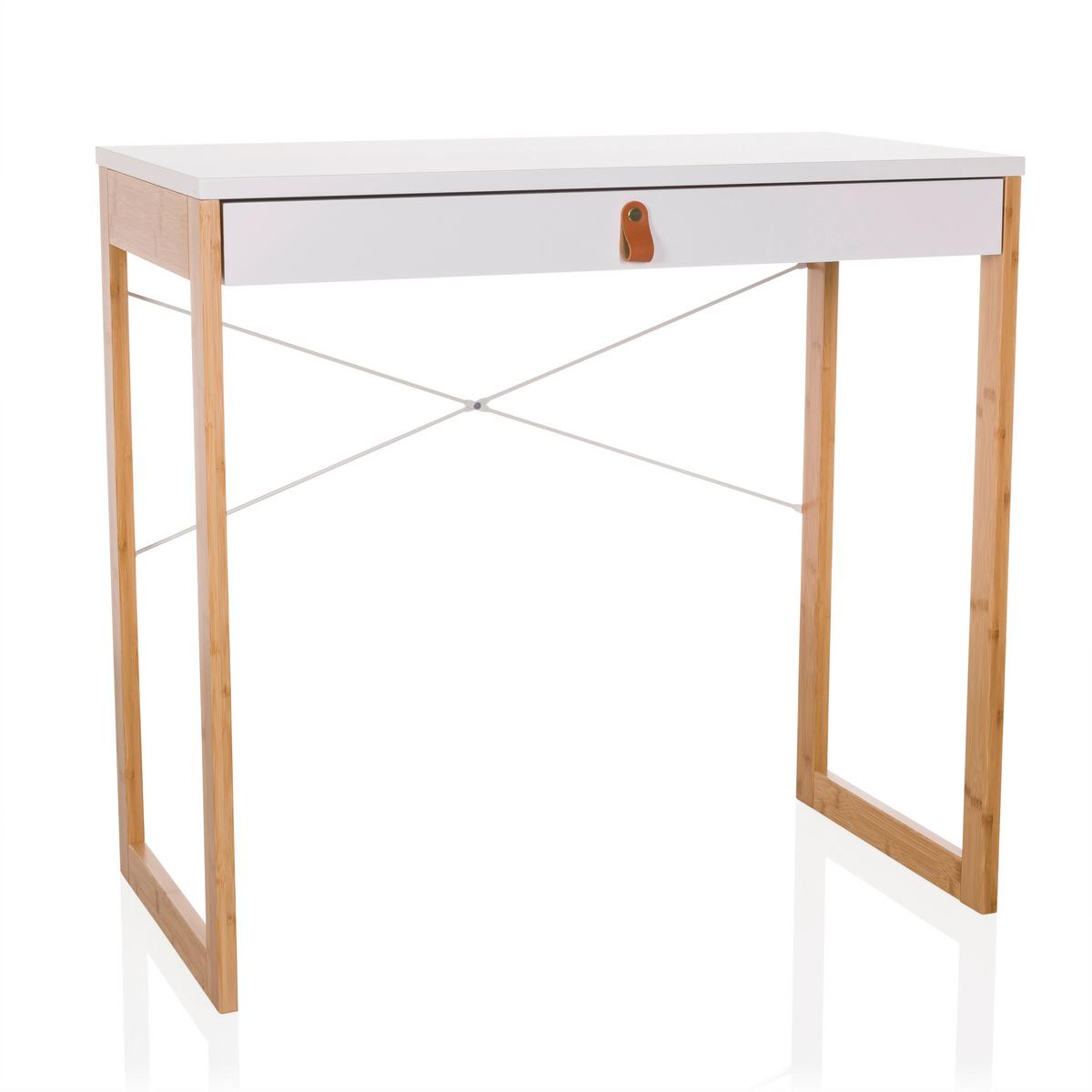 Pisalna Miza Tarolo, Bela - bela, Moderno, leseni material/les (80/75/42cm) - MID.YOU