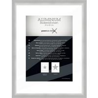 Bilderrahmen Aluminium ca. 33x43cm - Silberfarben, Basics, Metall (33,1/43,1/2.2cm) - Premium Living