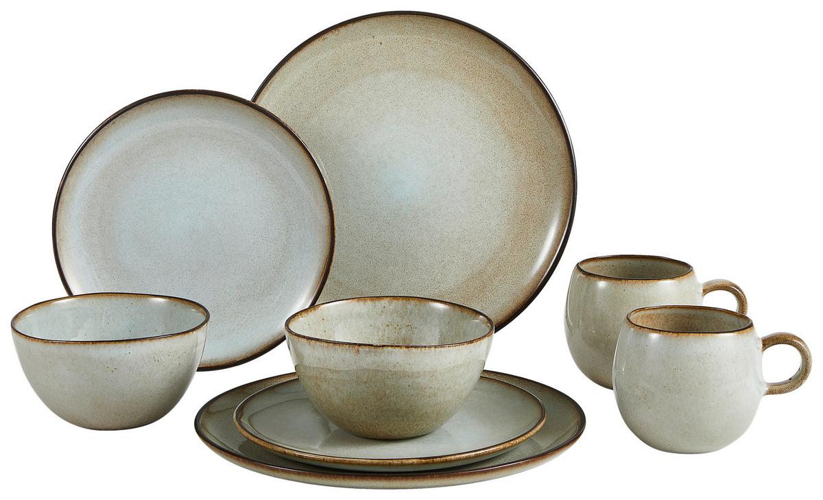 Kombinirani Servis Stone Town Grey, 8-Delni - siva, Basics, keramika - Creatable