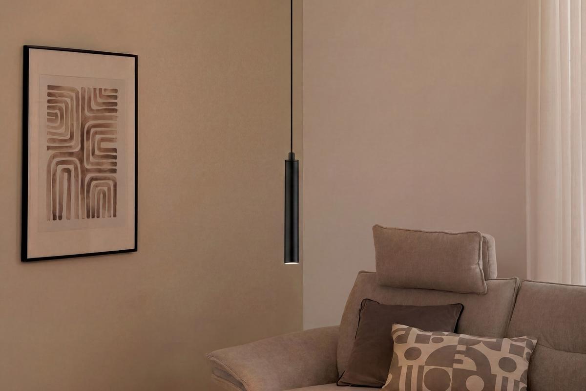 LAMPA WISZĄCA LED MR32160132 CALINA - czarny, Design, metal (13/150cm) - Musterring