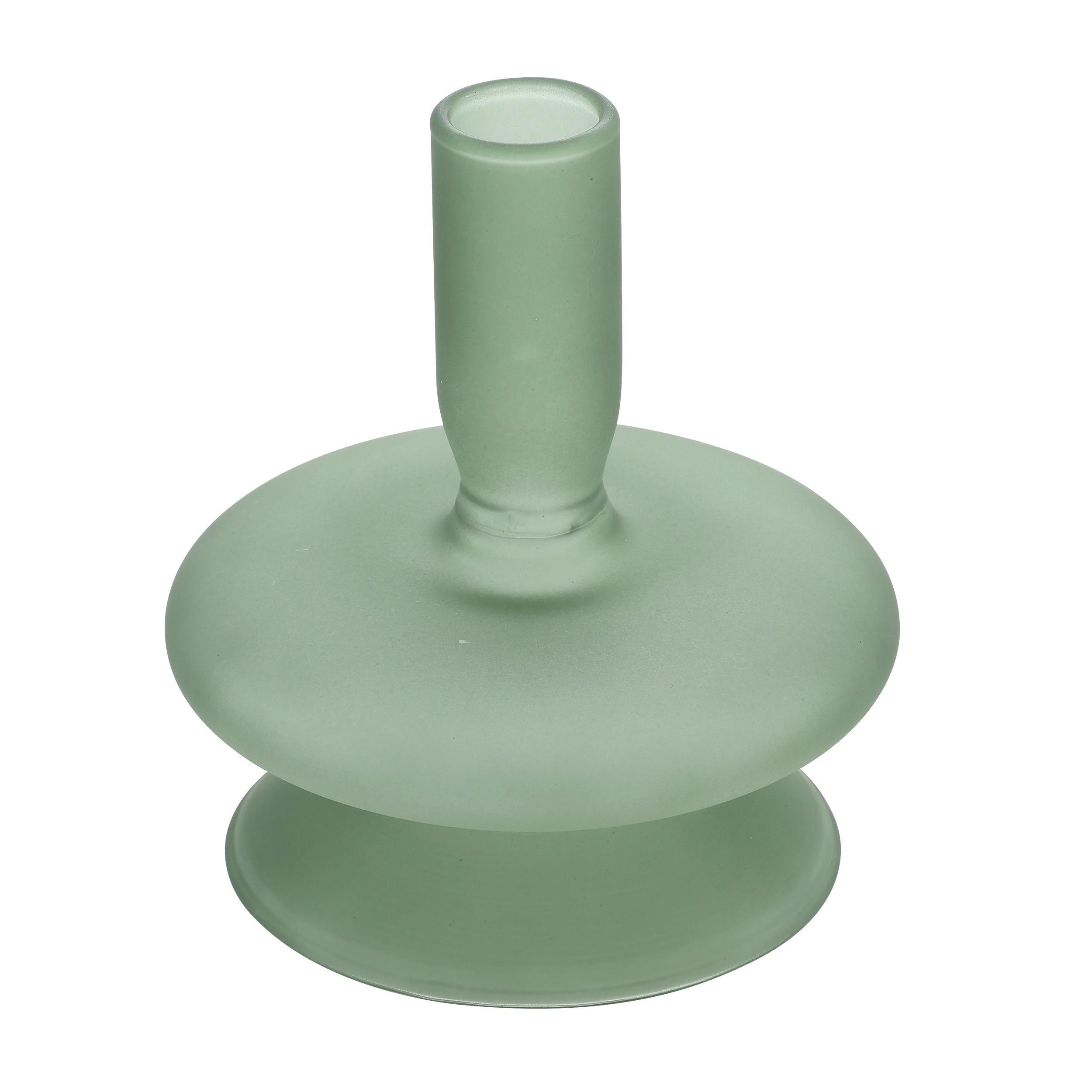 Stabkerzenhalter Molume Grün - Grün, LIFESTYLE, Glas (10/12cm)