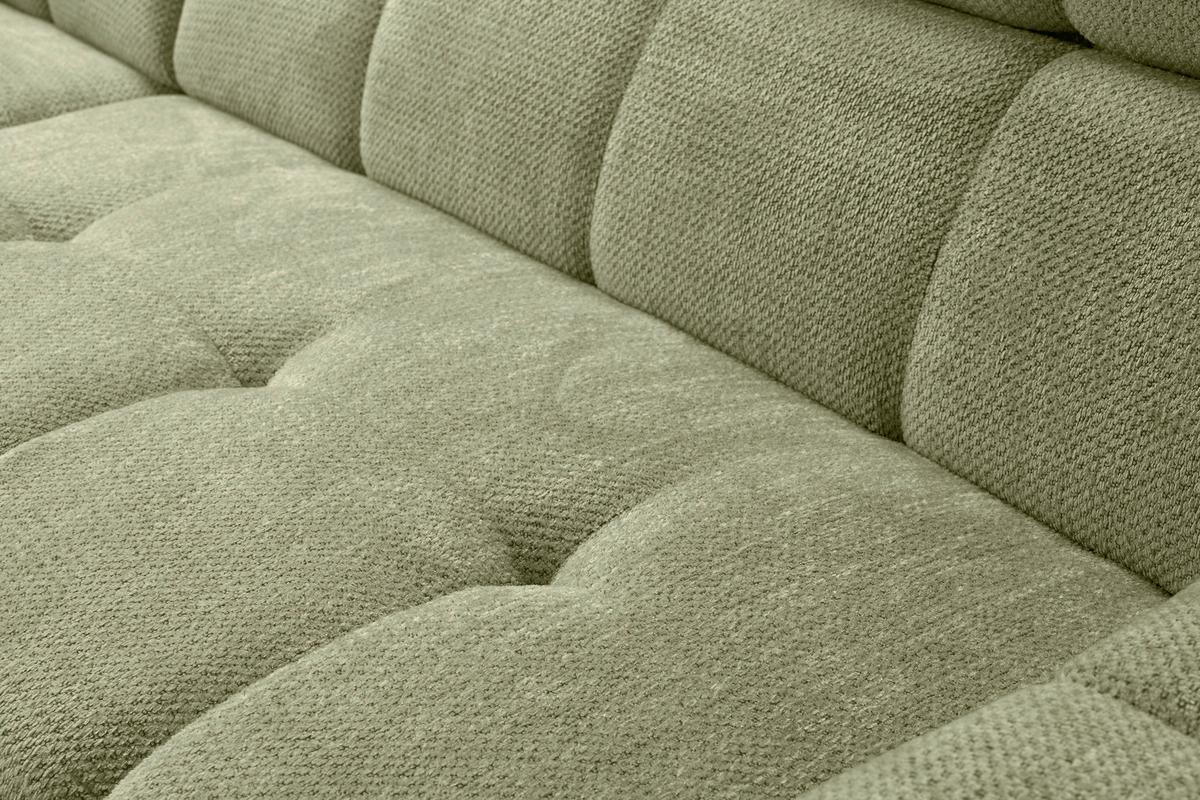 Kutna Garnitura Leno - maslinasto zelena/crna, Moderno, drvni materijal/tekstil (212/79-95/254cm) - Modern Living