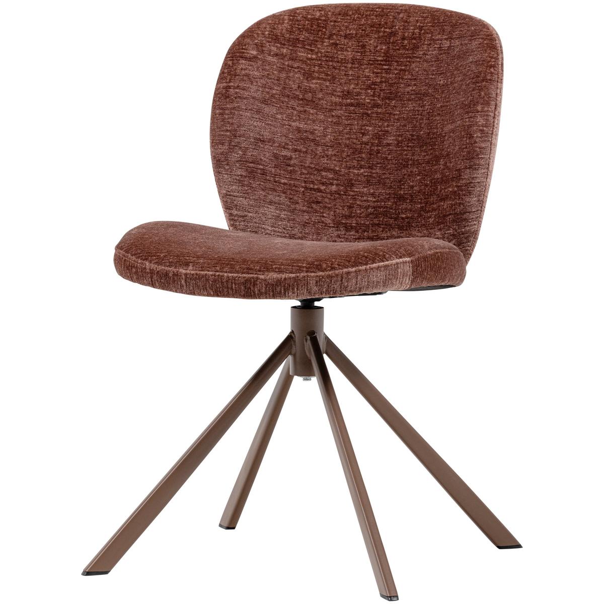 Stuhl-Set Femke 2er-Set Braun - Braun, MODERN, Textil/Metall (58/80/65cm) - Livetastic