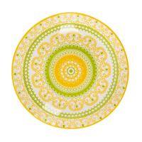 Speiseteller Maja Gelb/Grün Ø ca. 26,7cm - Gelb/Grün, LIFESTYLE, Keramik (26,7/2,7cm) - Mömax