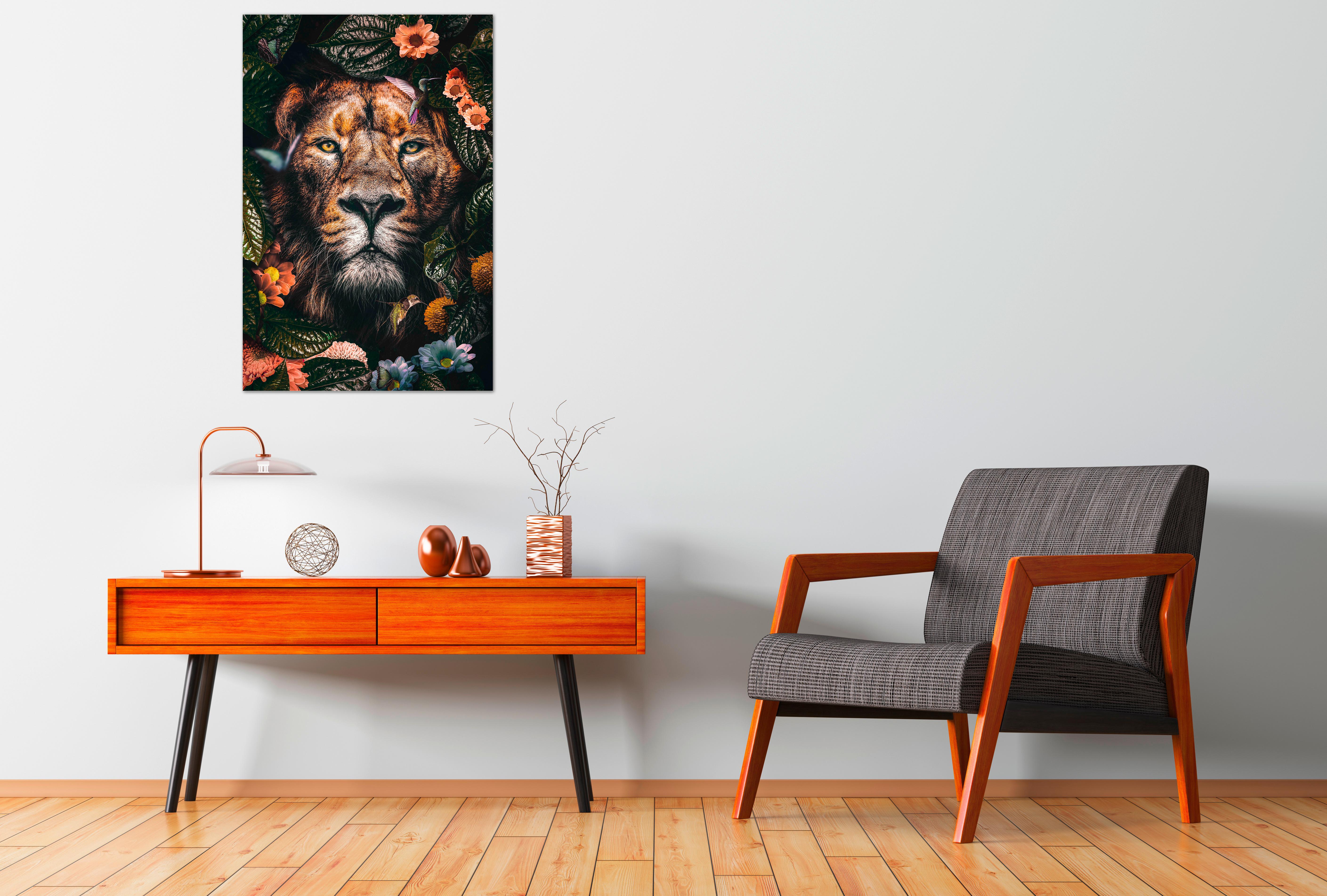 GLASBILD posterjunkie-05-98x148-gls-moz - Multicolor/Orange, Basics, Glas (98/148/5cm)