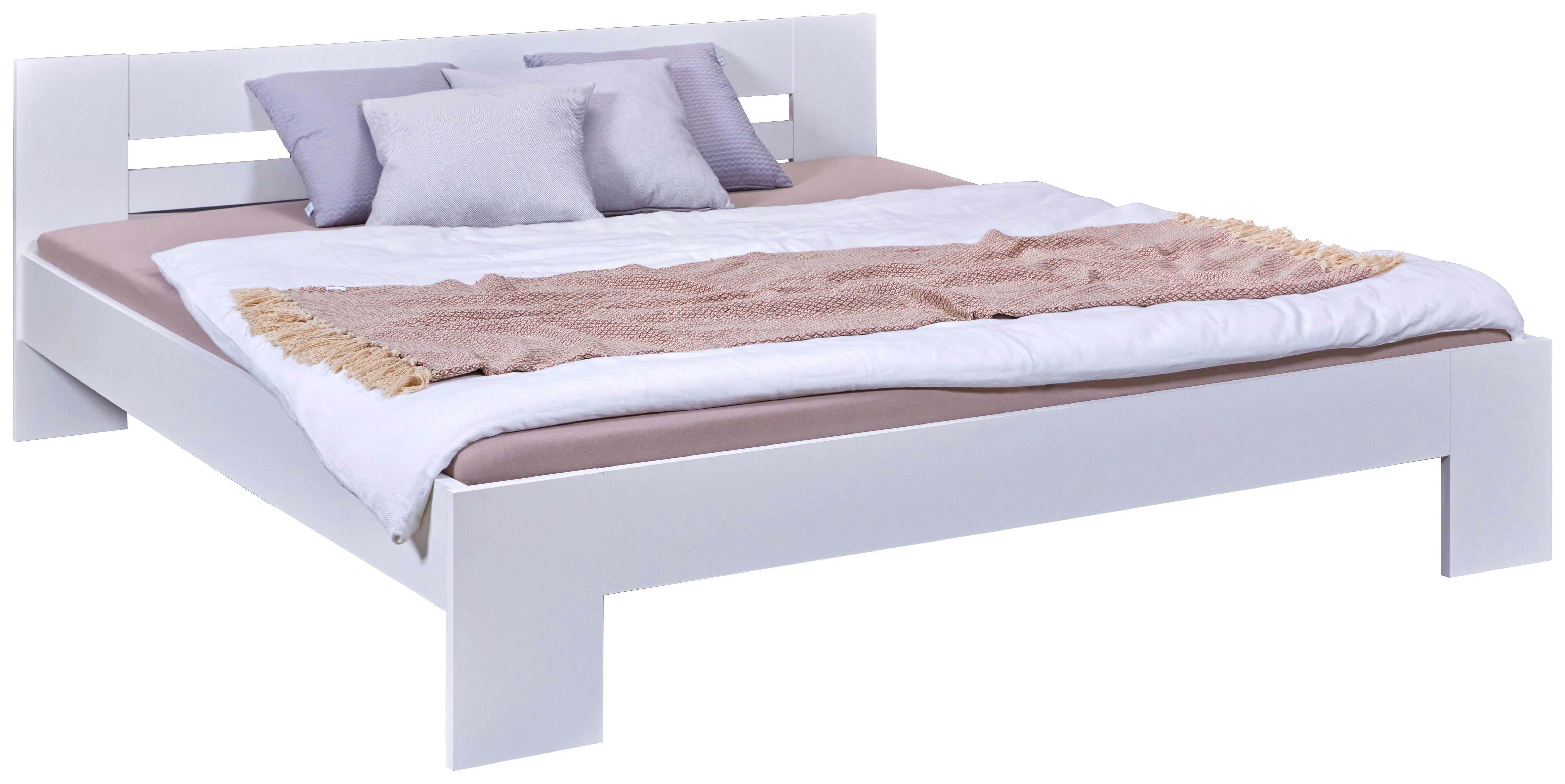 Bett Annik ca. 180x200 cm Weiß - Weiß, MODERN, Holzwerkstoff (180/200cm) - MID.YOU