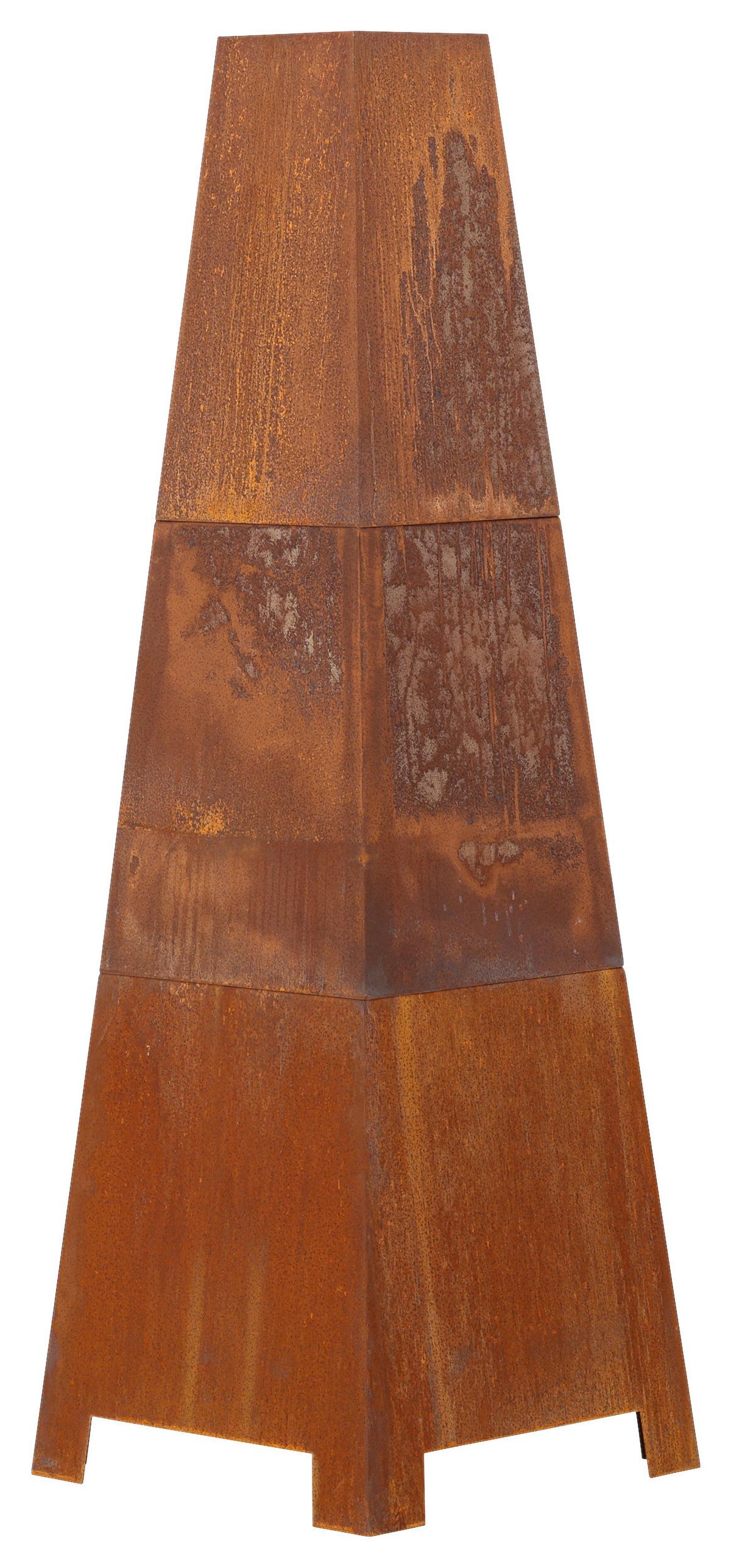 Feuerstelle Bastian ca. 50x150x50 cm Dunkelorange - Dunkelorange, KONVENTIONELL, Metall (50/150/50cm) - Gardenson