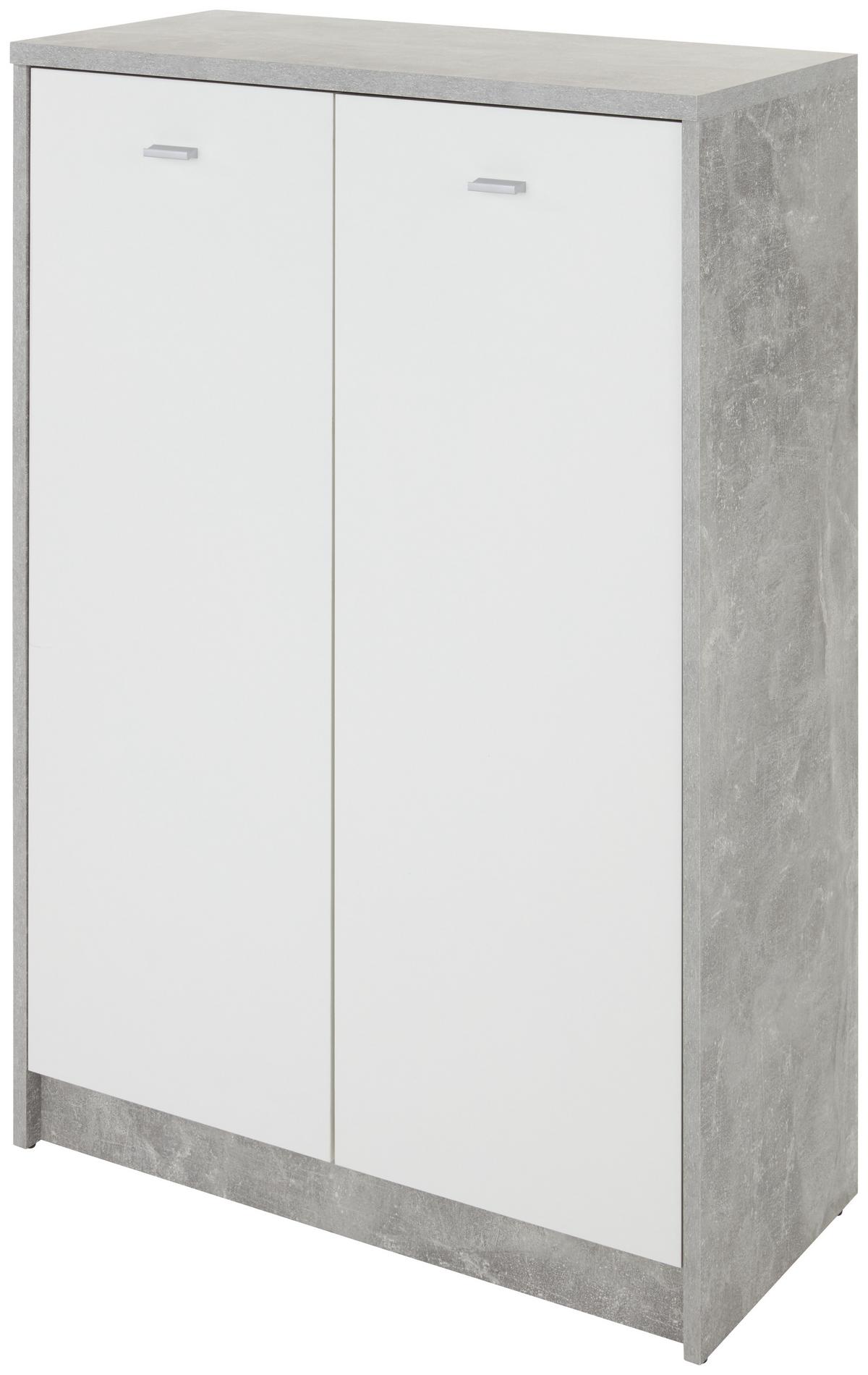 Komoda 4-you New, Siva, Bela - barve kroma/siva, Moderno, umetna masa/leseni material (74/111,4/34,6cm) - Mömax