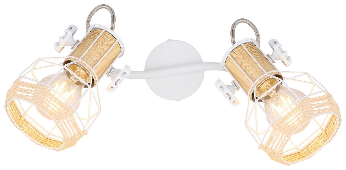 Reflektor Bana - bela/naravne barve, Basics, kovina (29,6/23/19cm) - Globo