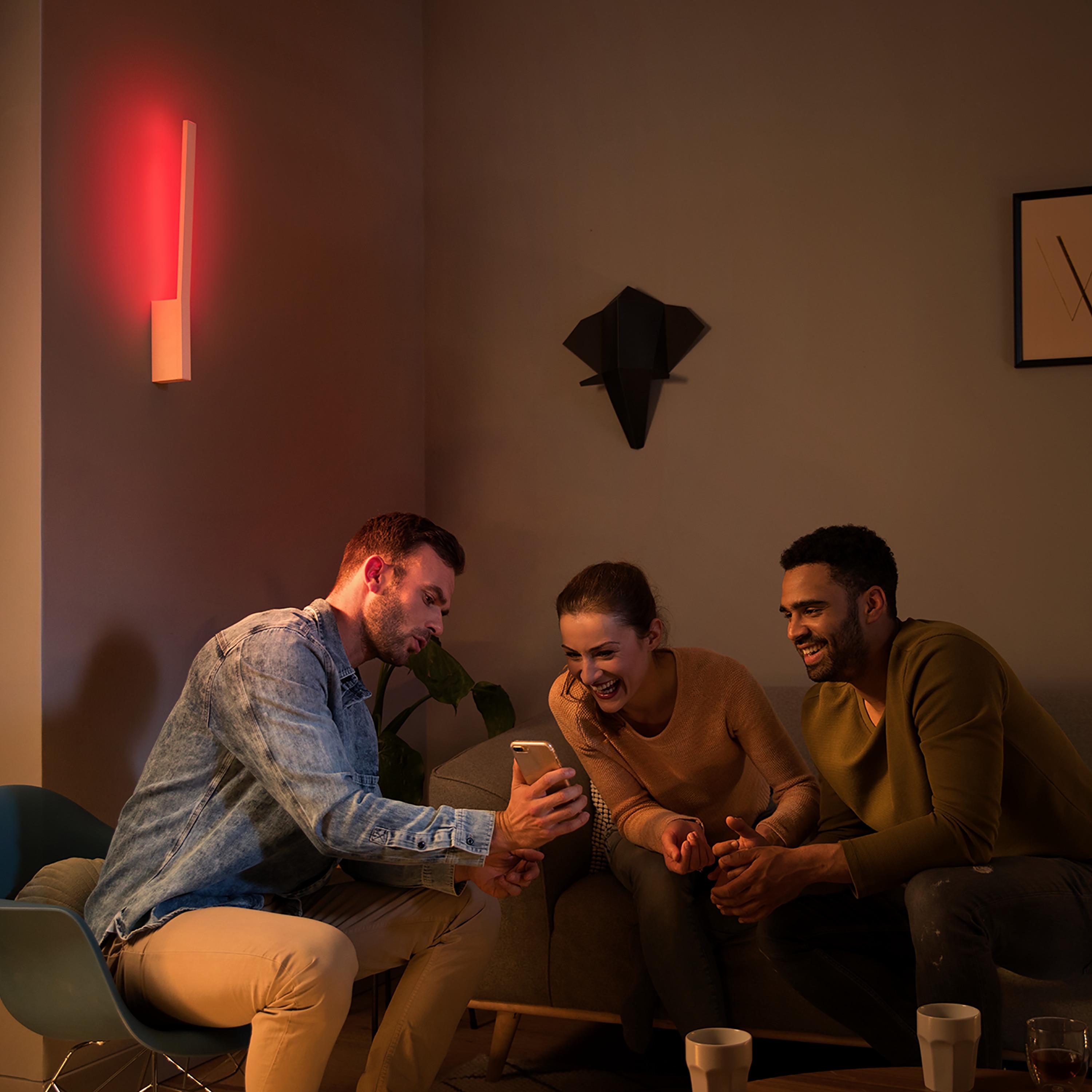 KINKIET LED 34344300 LIANE PHILIPS - biały, Basics, metal (10,7/55,8/3,1cm) - Philips HUE