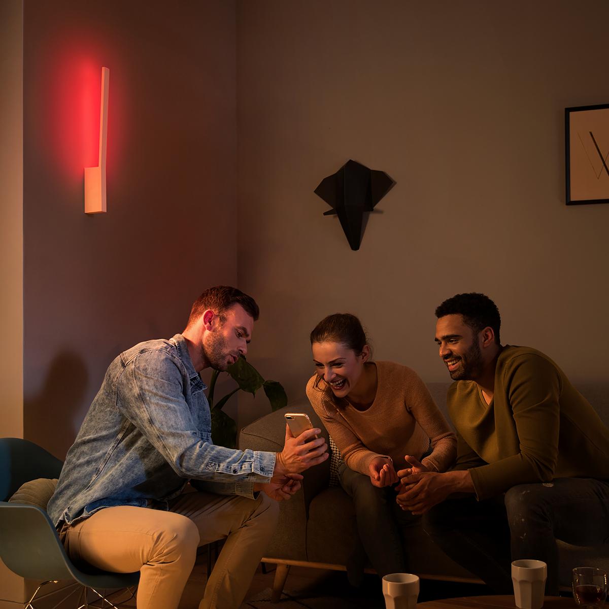 KINKIET LED 34344300 LIANE PHILIPS - biały, Basics, metal (10,7/55,8/3,1cm) - Philips HUE