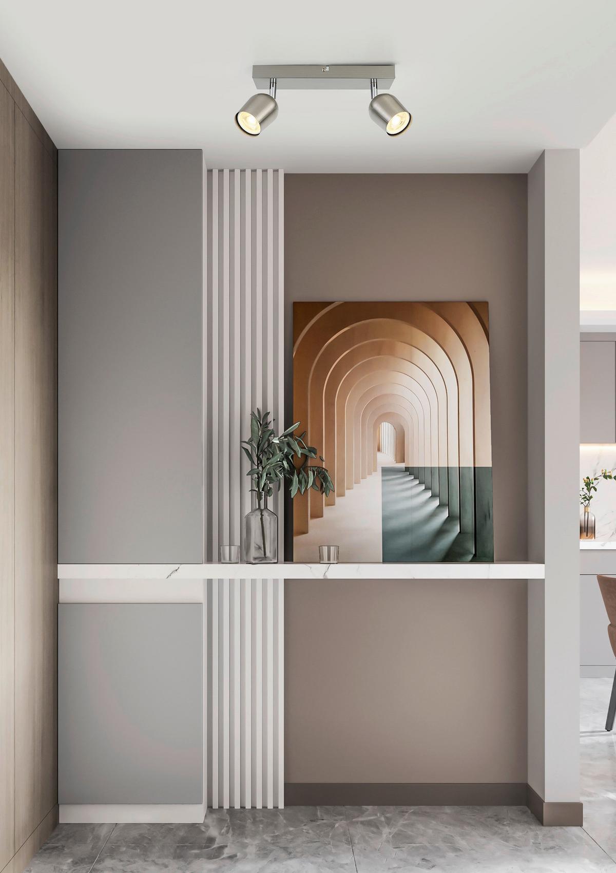 Reflektor Ernestine - barve kroma/barve niklja, Romantika, kovina/umetna masa (26/7,5/14cm) - Mömax