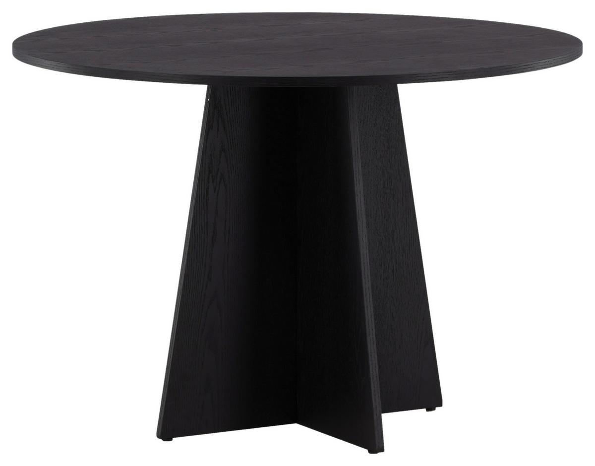 ESSTISCH BOOTCUT - Schwarz, Design, Holz (110/110/75cm) - Livetastic