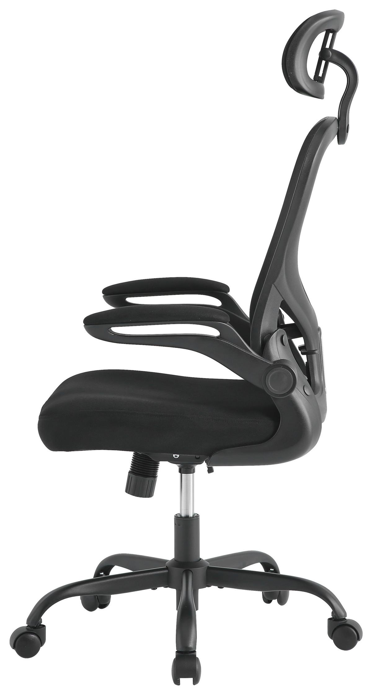 Uredska Stolica Orion - crna, Moderno, drvo/metal (61/118-128/62cm) - Modern Living