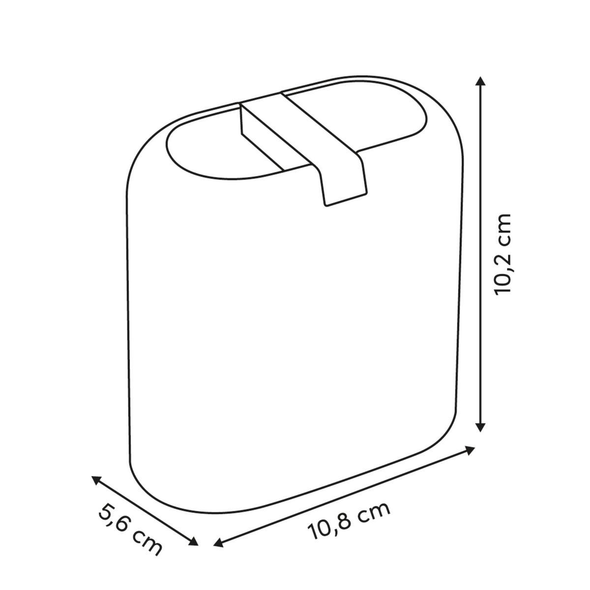 Suport periuțe dinți Bagi - bej, Basics, plastic (10,8/5,6/10,2cm)