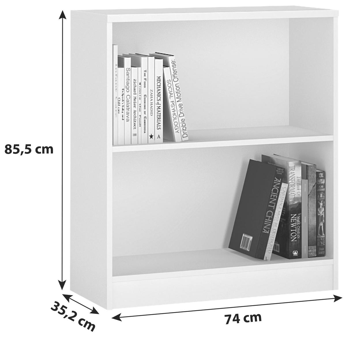 Regal 4-You, Bela - bela, Moderno, les (74/85,5/35,2cm) - Mömax