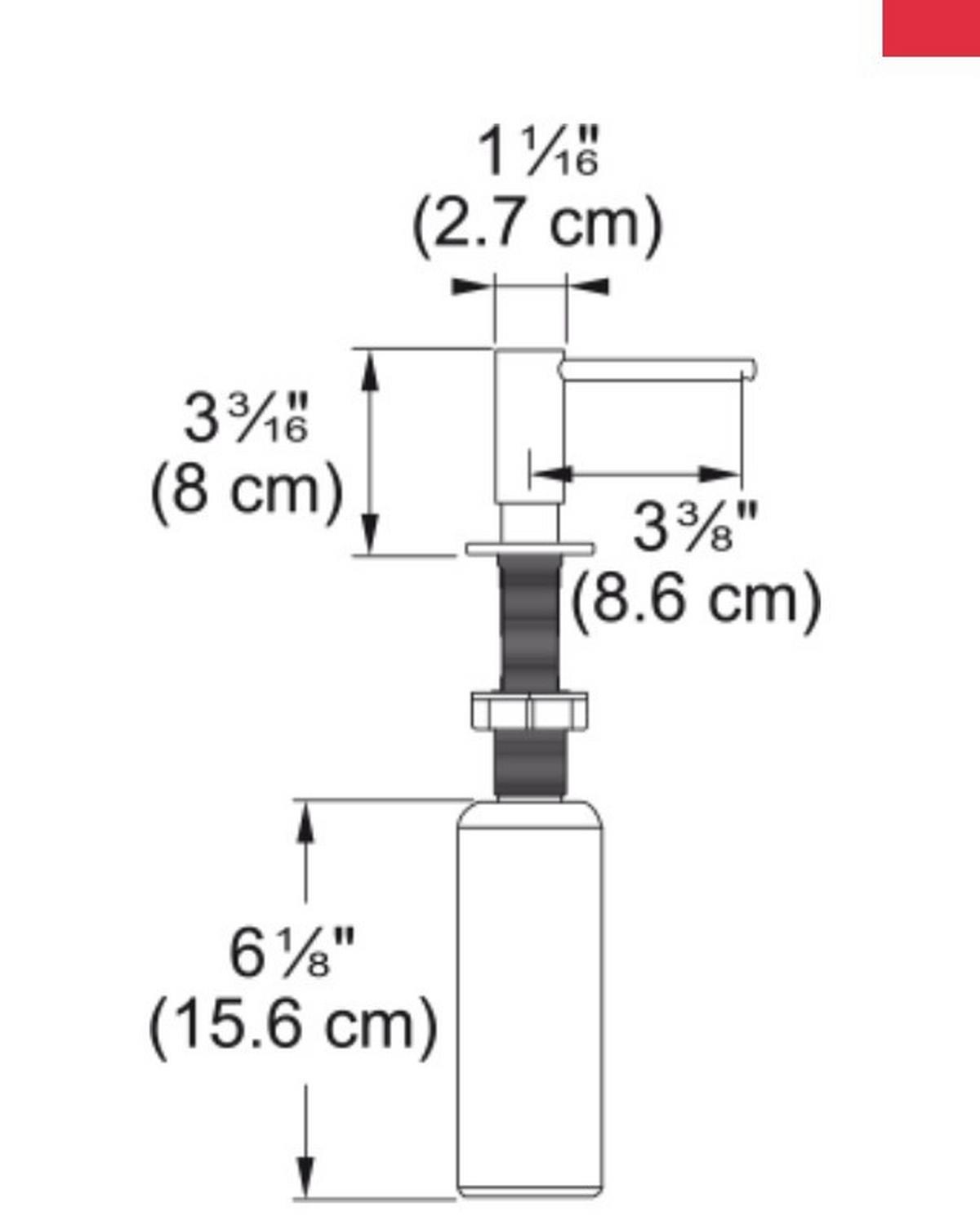 Seifenspender 1120717104 Kupferfarben - Kupferfarben, Metall (8cm) - Franke