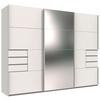 Schwebetürenschrank Saigon ca. 270x210 cm Weiß - Klar/Weiß, KONVENTIONELL, Glas/Holzwerkstoff (270/210/64cm) - MID.YOU