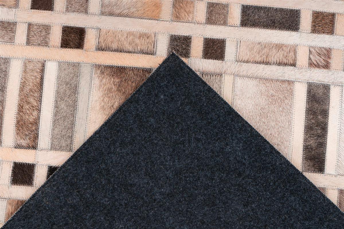 FLACHWEBETEPPICH LAVIN 225 GRAU 120CM X 170CM - Grau, Design, Leder (120/170cm) - Kayoom