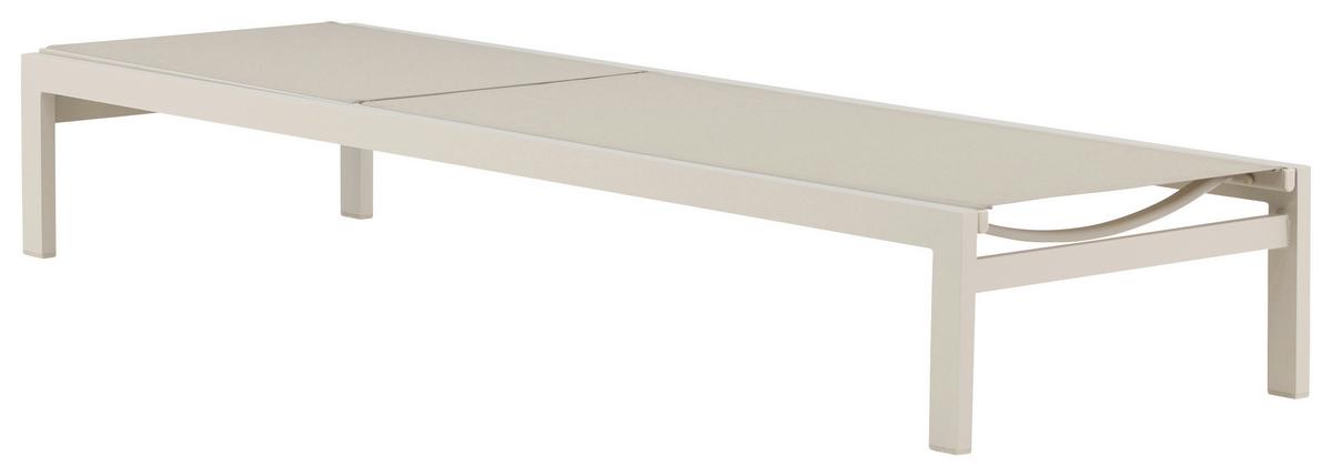 SONNENLIEGE COPACABANA - Beige, KONVENTIONELL, Metall (60/30/195cm) - Gardenson