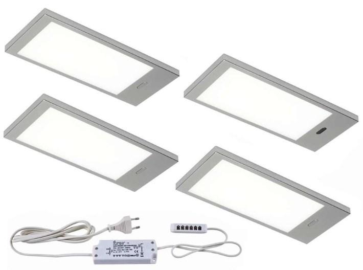 ZESTAW LAMP PODSZAFKOWYCH 7063301  -TOP- - kolor stalowy, Basics, tworzywo sztuczne