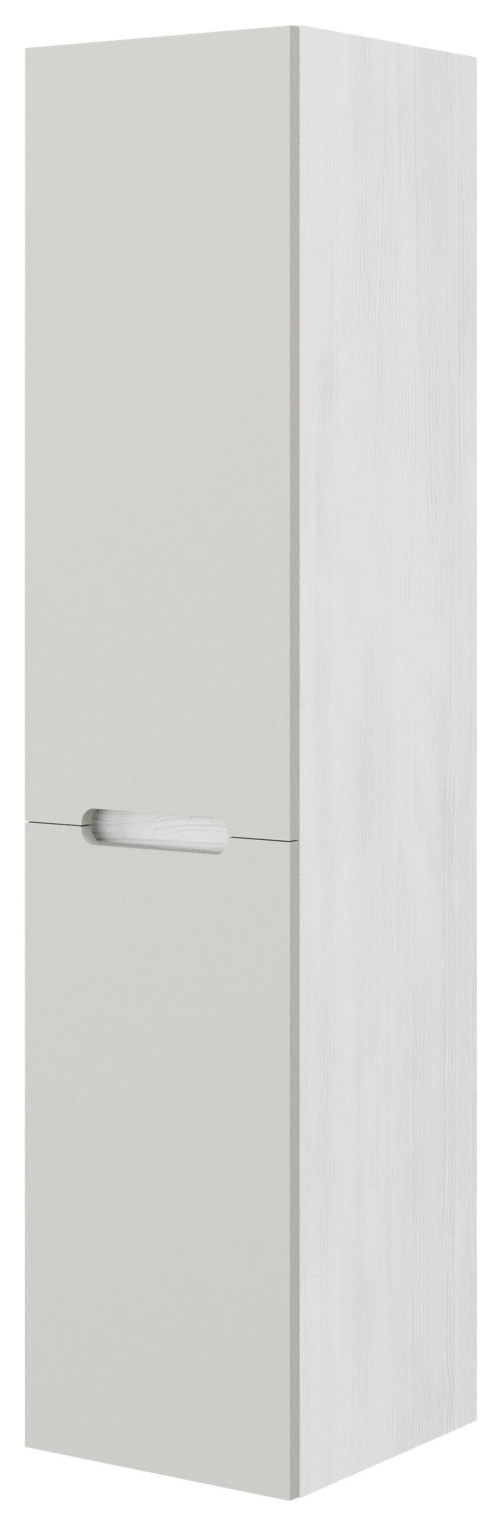 Magasszekrény Iris - fehér, Basics, fa (34/140/36cm)