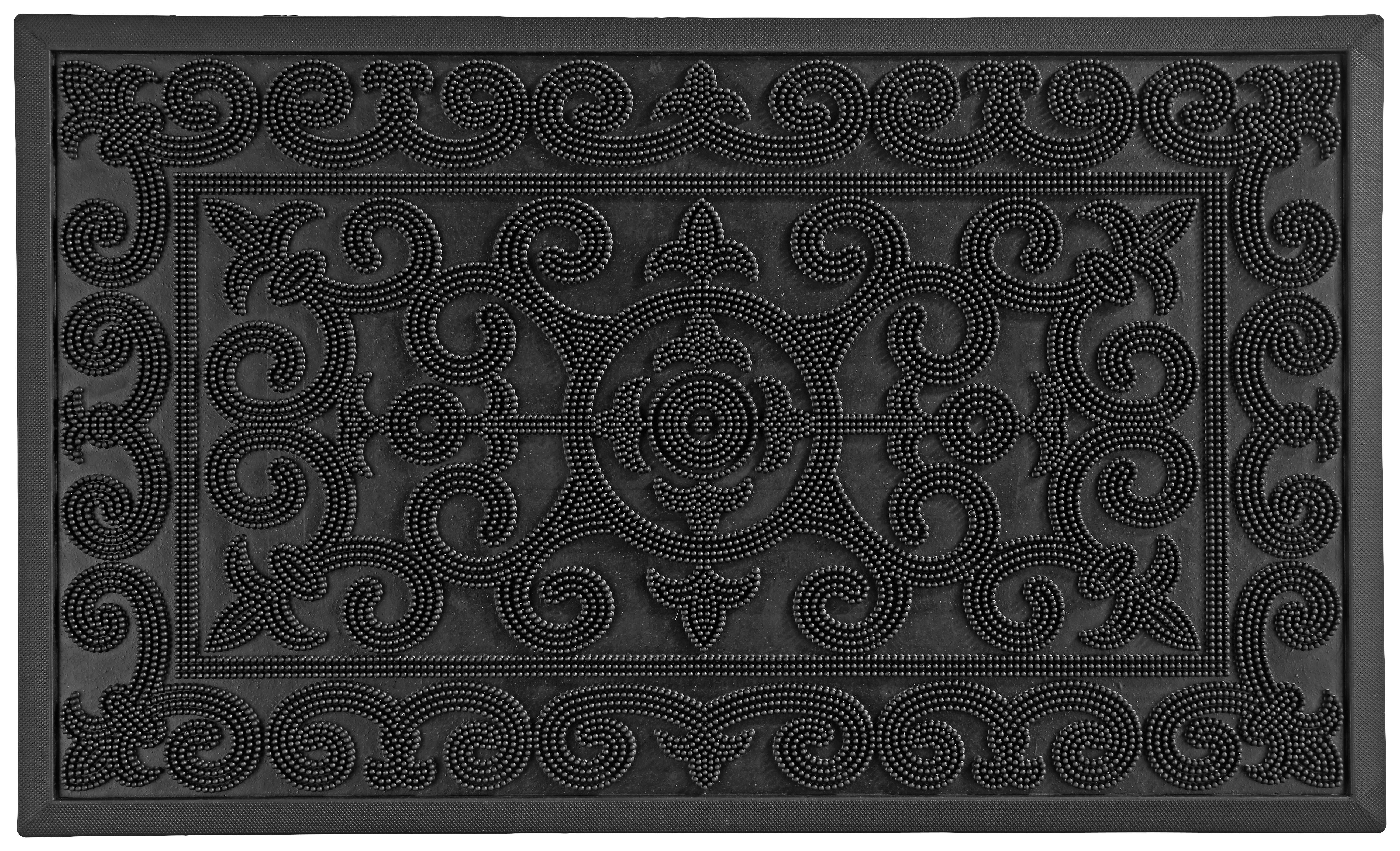 DÖRRMATTA LINUS - svart, plast (60/80cm) - Mömax