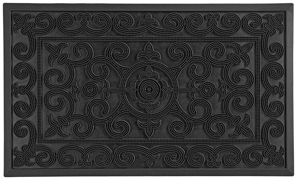 Predpražnik Linus - črna, umetna masa (60/80cm) - Mömax