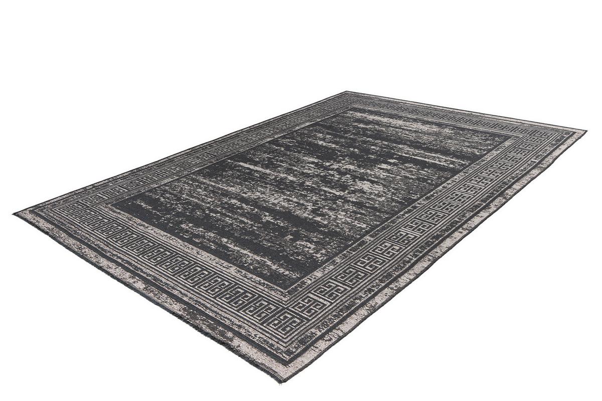 Flachwebeteppich Kalevi 300 - Grau, Konventionell, Textil (120/170cm) - Kayoom