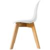 BARNSTOL STEVE -BASED- - vit, Modern, trä/plast (32/57/32cm) - Based