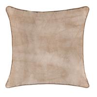Zierkissen Viola aus Samt ca. 45x45cm - Beige, KONVENTIONELL, Textil (45/45cm) - Premium Living