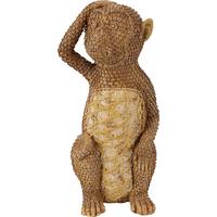 Dekor Majom Monkey - barna, természetes anyagok (22,3/10cm)