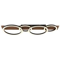 LED-DECKENLEUCHTE 67353D4 TISHA - Weiss/Dunkelbraun, Natur, Holzwerkstoff/Kunststoff (86/30/9,5cm) - Globo