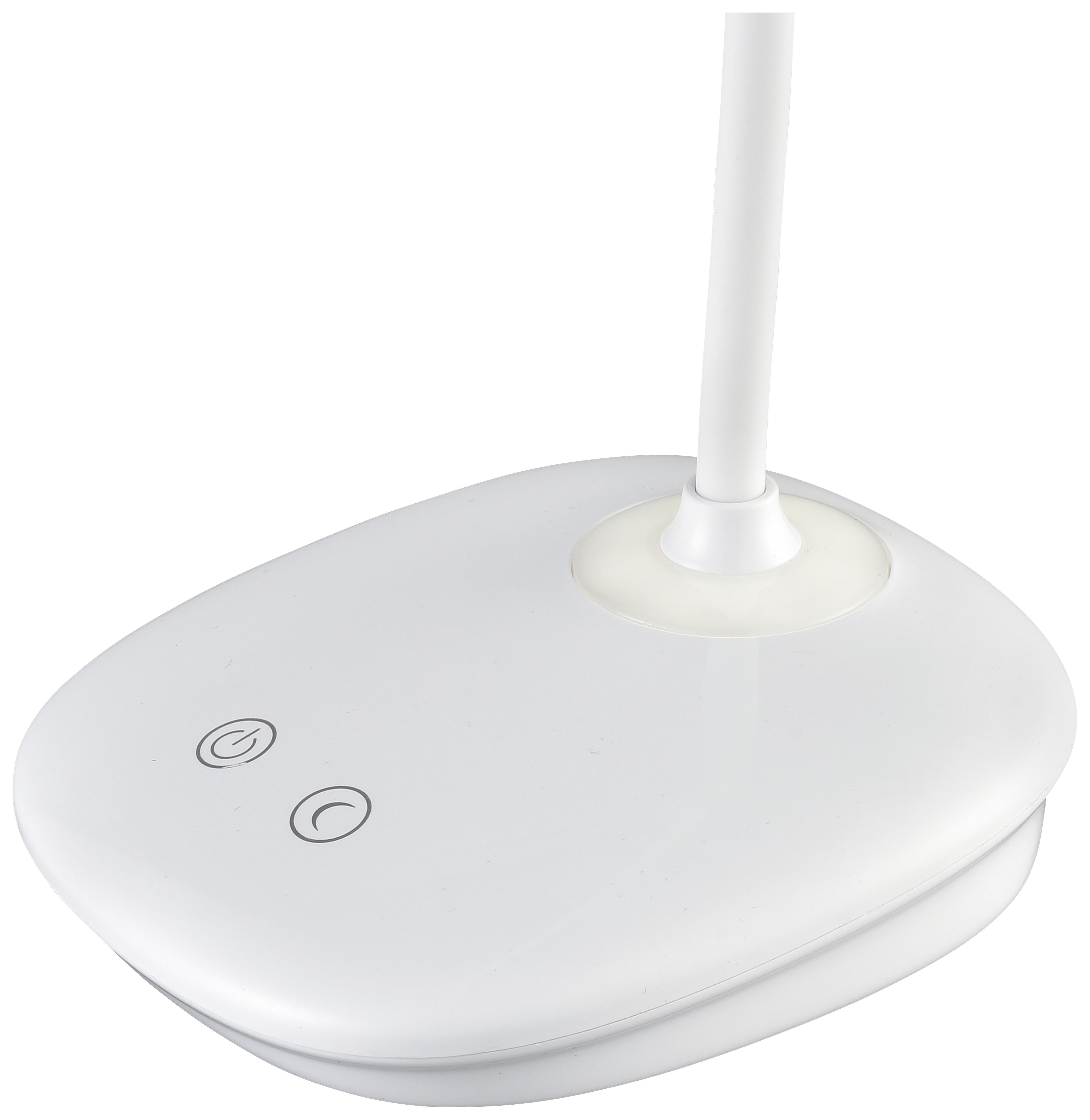 LAMPE DE BUREAU LULI - blanc, LIFESTYLE, matière synthétique (12/43cm) - Mömax