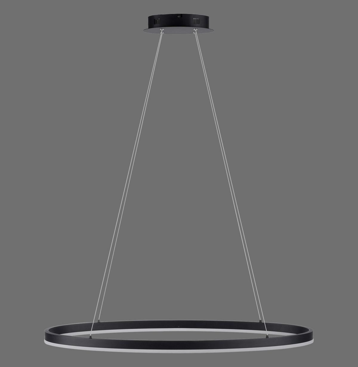 LAMPA WISZĄCA LED 2392-13 TITUS - antracytowy, Design, tworzywo sztuczne/metal (80/39/120cm) - Paul Neuhaus