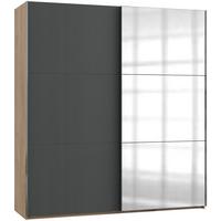 Ormar S Kliznim Vratima Level 36a - boje grafita/boje hrasta, Moderno, drvni materijal (200/216/65cm) - MID.YOU