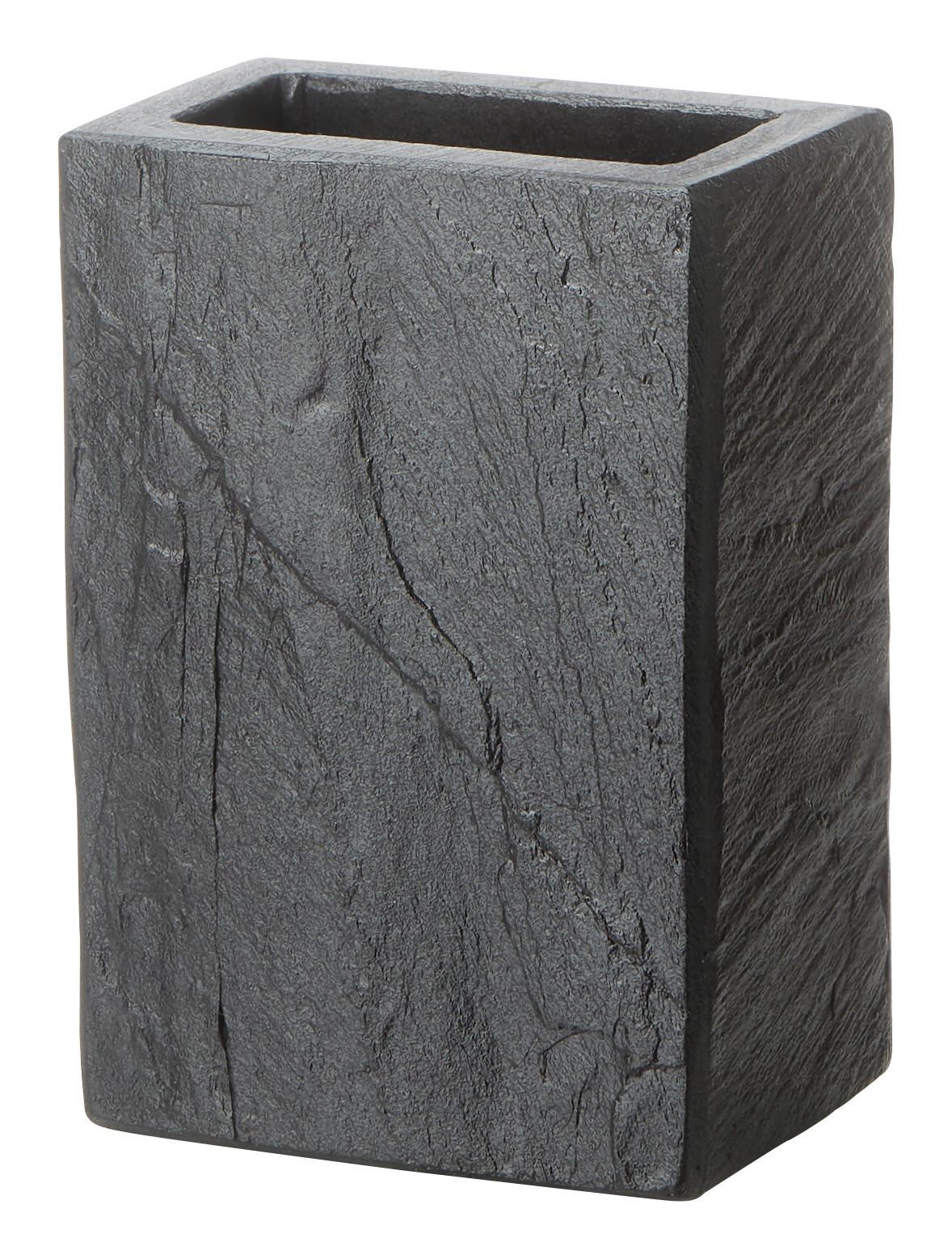 Zahnbürstenhalter Loki in Anthrazit - Anthrazit, Naturmaterialien (7,5/11/5cm)
