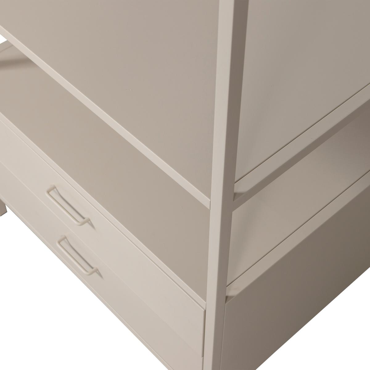 OFFENER KLEIDERSCHRANK Ferris Sandfarben B: 70cm - Sandfarben, Basics, Metall (70/185/54cm) - MID.YOU