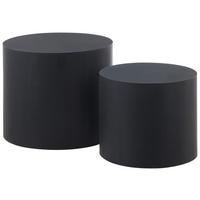 Măsuță de cafea MAYO - negru, Design, material pe bază de lemn (48/38/38/32/48/38cm) - Modern Living