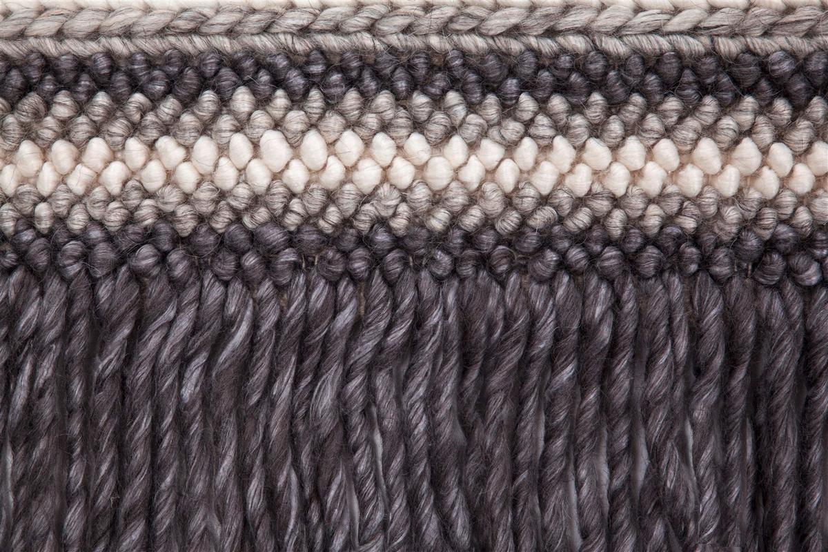 WEBTEPPICH NATURA 310 NAT/ANTHR 200X290 - Anthrazit/Naturfarben, Basics, Textil (200/290cm) - Kayoom