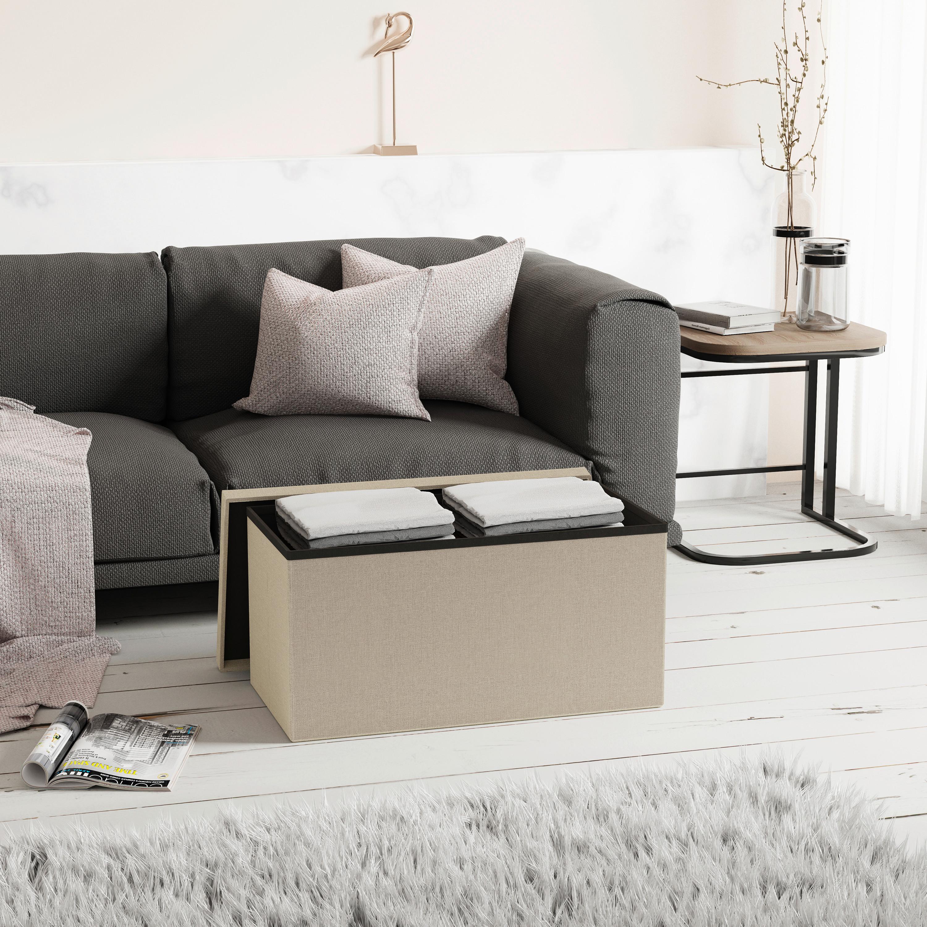 SITZBOX BOXAS - Creme, Basics, Holzwerkstoff/Kunststoff (76/38/38cm) - MID.YOU