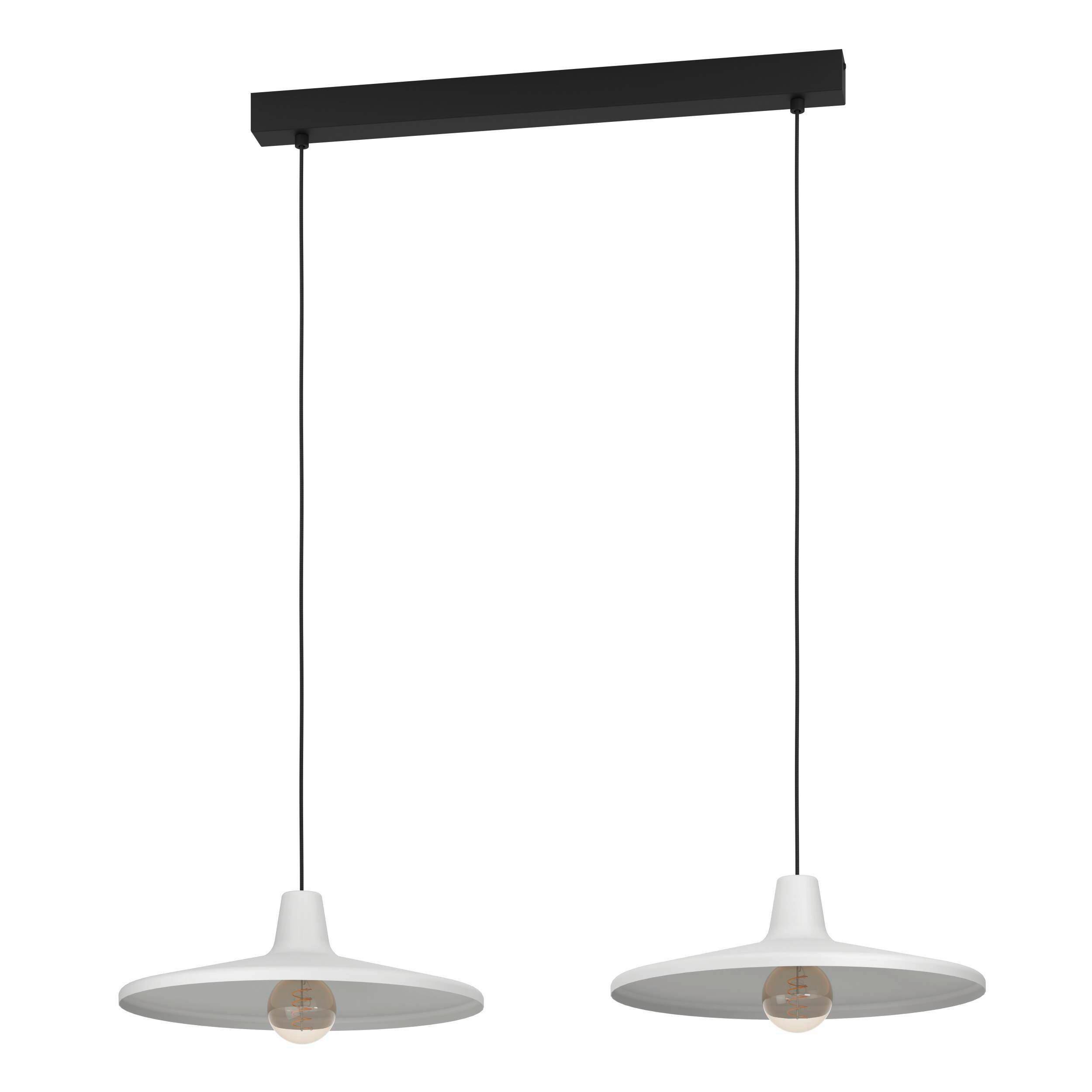 Hängeleuchte 900834_miniere - Schwarz/Grau, Design, Metall (99,5/42/110cm) - Eglo