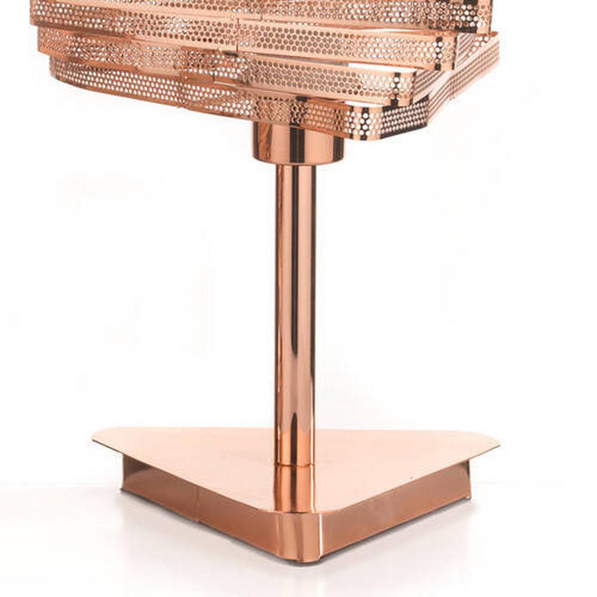 Tischleuchte Rame Kupferfarben max. 22 Watt - Kupferfarben, Design, Metall (25/40cm)