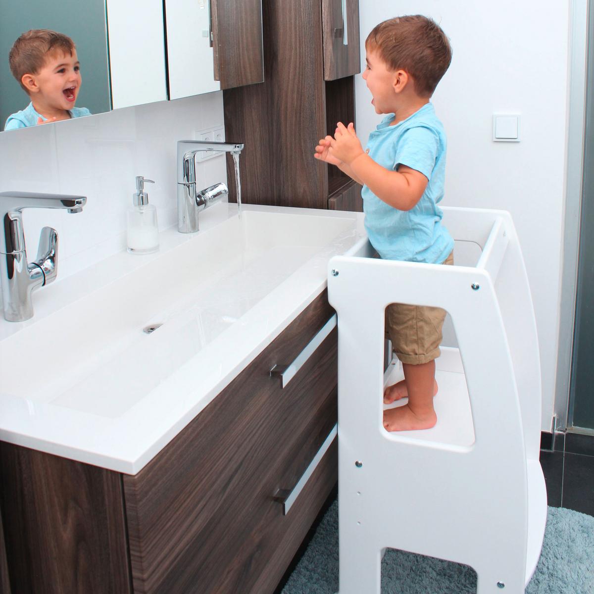 WIEŻA EDUKACYJNA LITTLEFOOT - beżowy, Basics, drewno (42,5/62,2/92cm) - Tobi