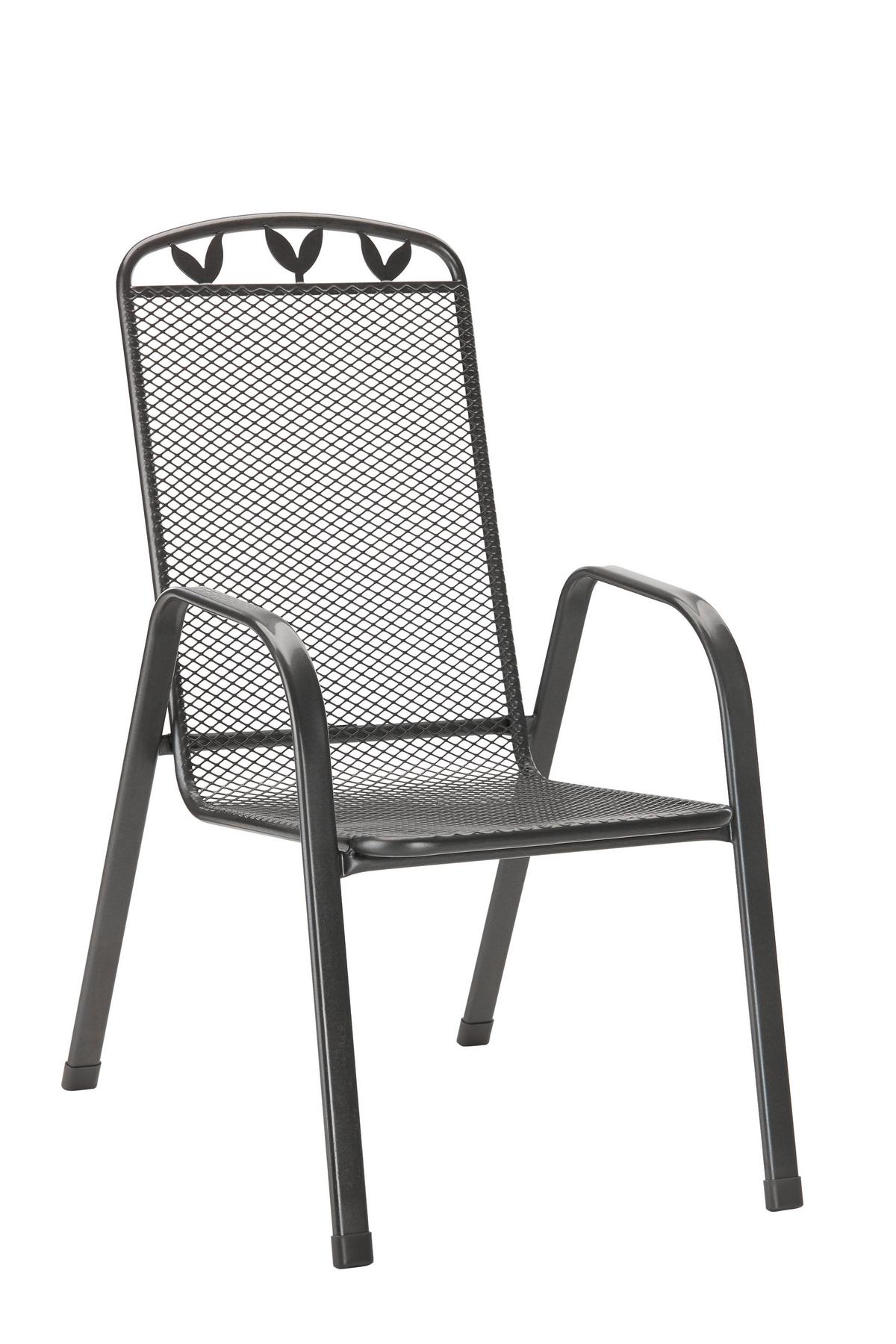 Gartensessel Bratislava in Silberfarben - Silberfarben, Kunststoff/Metall (55/97/73cm) - Mömax