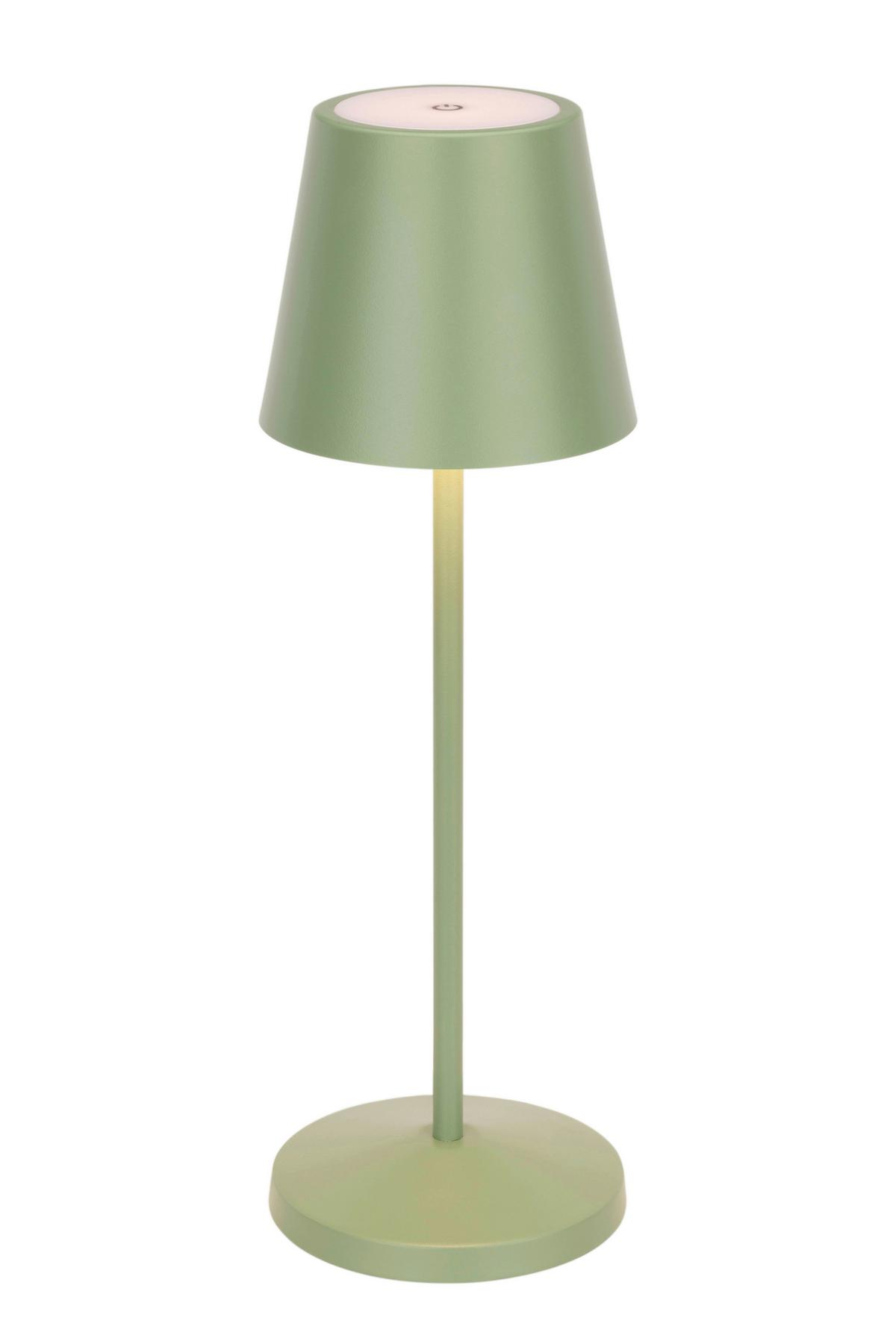 LAMPA STOŁOWA Z AKUMULATOREM DENVER *SBN* - zielony, Trend, metal (11/35cm) - Novel