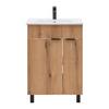 WASTAFELCOMBINATIE NAPOLI -EXKLUSIV- - Wit/Zwart, Modern, Houtcomposiet/Metaal (60/78/45cm) - Mömax